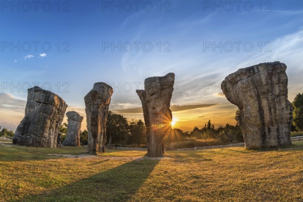 Mor Hin Khao (Thailand Stonehenge) sunrise landscape, Chaiyaphum, Thailand