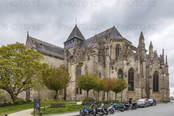 The beautiful St. Malo church is one of the finest examples of ecclesiastical architecture in the town of Dinan in Brittany