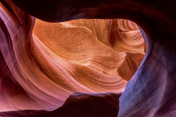 Antelope Canyon is a slot canyon in the American Southwest, on Navajo land east of Page, Arizona. the erosion of Navajo Sandstone 2 due to flash flooding and other sub-aerial processes