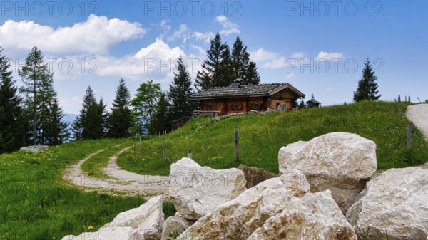 Alpine pasture at the Ahornkaser and on the Rossfeldpanoramastrasse