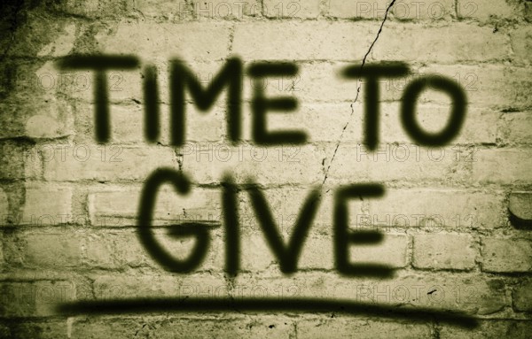 Time To Give Concept