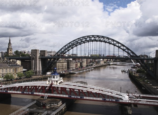 Bridges of Newcastle upon Tyne in North England, Great Britain