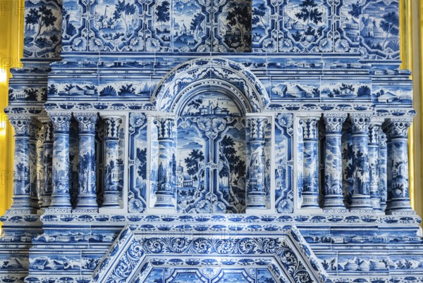 Antique fireplace closeup in Catherine Palace in Tsarskoye Selo (Pushkin) in Russia