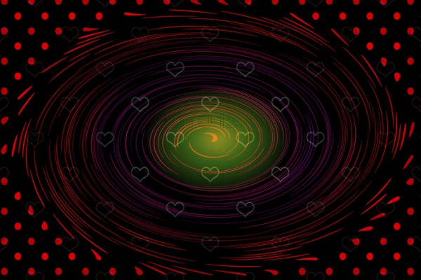 Valentine's Day template with heartsfor banners, inviations, advertisements, cards