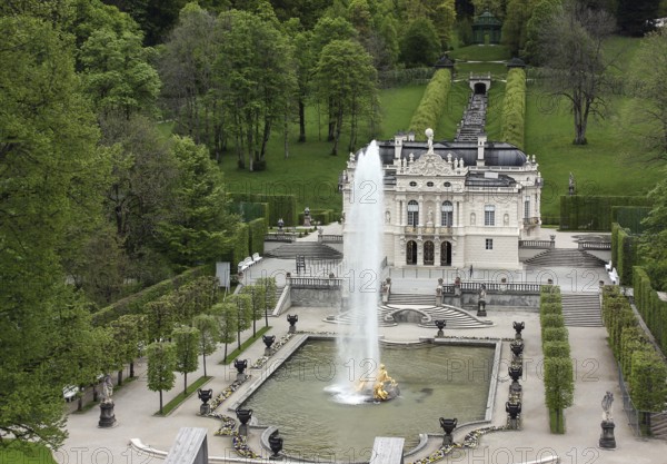 Linderhof Palace is the smallest of the three palaces built by King Ludwig II of Bavaria