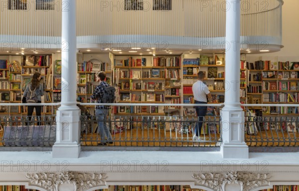 A picture of the interior of the Carturesti Carusel Bookstore