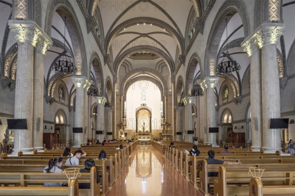 Manila catholic cathedral interior in philippines
