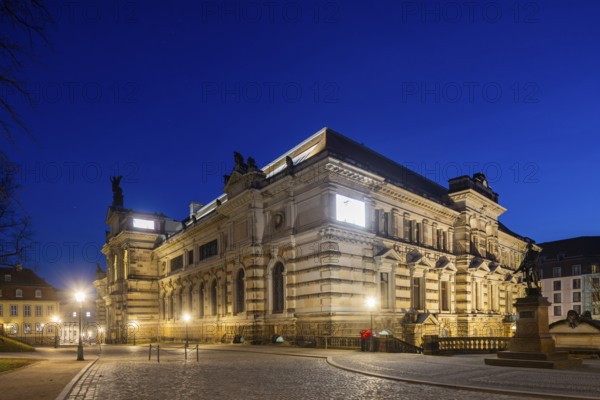 The Albertinum, formerly the Zeughaus on Brühl's Terrace, Dresden, Saxony, Germany