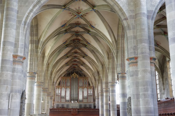 Church organ in St Michael's Church, St Michael, Protestant, Schwäbisch Hall, Germany