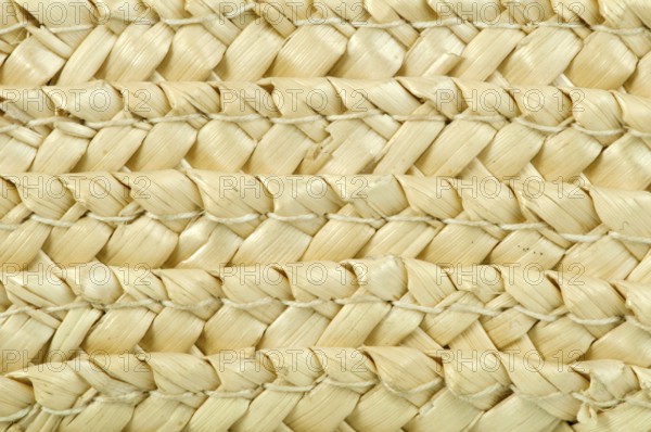 Woven straw natural background