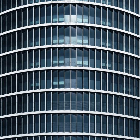 Abstract steel and glass background of high rise building skyscraper facade. Commercial modern building, business concept of construction industry and architecture