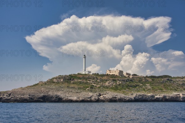 The lighthouse is the town's landmark, built in 1864 on the cape Punta Meliso at a height of 102 metres above sea level. - The lighthouse was built in 1864 on the cape Meliso in Italy