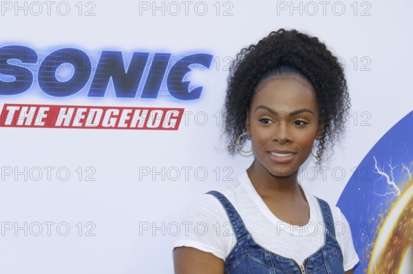 Tika Sumpter at the Los Angeles premiere of 'Sonic the Hedgehog' held at Paramount Theatre in Los Angeles, USA on January 25, 2020