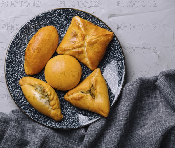 food still-life, Heap of fresh tasty puff pastries