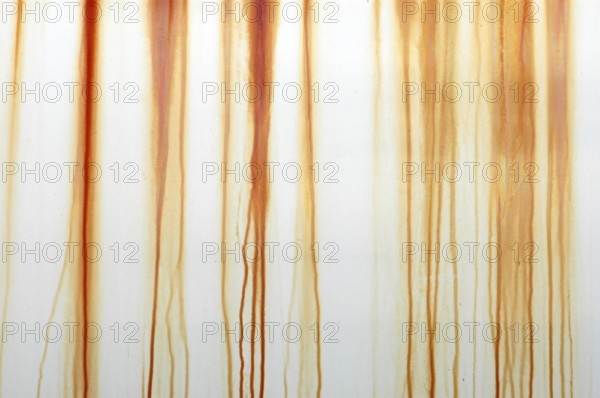 Abstract Background Texture of White Paint Stained with Rust