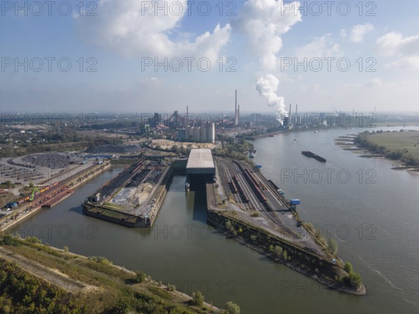 The Südhafen Walsum, along with the Nordhafen Walsum and the Werkshafen Schwelgern, is one of the three large privately owned coal ports north of the Ruhr. It is one of the northernmost ports on the territory of the city of Duisburg and belongs to ThyssenKrupp