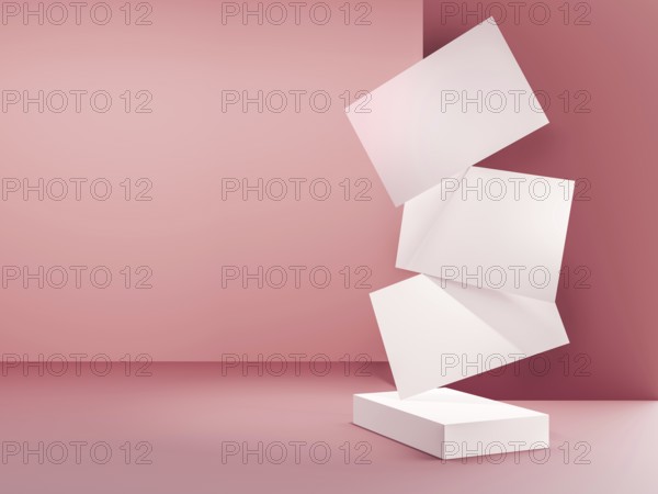 A business card mockup design background 3D illustration