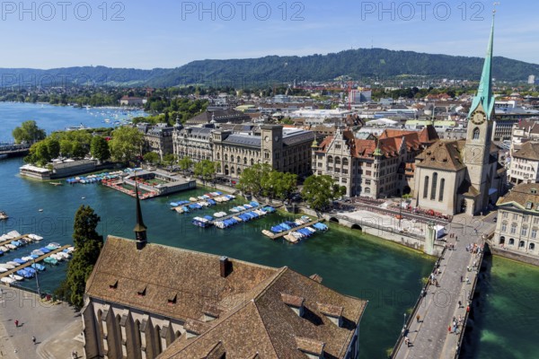 Switzerland, Zurich, View of the city of Austria