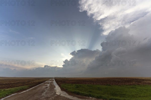 Prairie Summer Storms Saskatchewan Canada Ominous danger