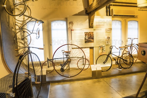 Old bicycles, PS.SPEICHER Museum, Einbeck, Lower Saxony, Germany