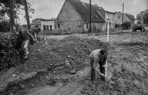 Germany, Eixen, 16.9.1991, road construction