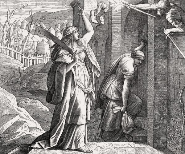 Judith Returns to Bethulia, Old Testament, by Julius Schnorr von Carolsfeld