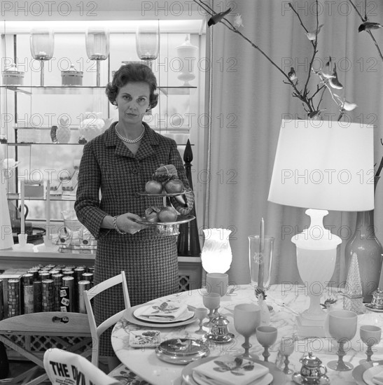 Gullan Marianne, Princess Bernadotte, Countess of Wisborg (née Lindberg, later Tchang, born 15 July 1924), also known as Princess Marianne Bernadotte, is a Swedish actress, fashion icon and philanthropist who in 1961 married Sigvard Bernadotte, the second son of Gustaf VI Adolf of Sweden. Here at the NK department store in Stockholm, where she was department manager for three years. 17 February 1962. Conard ref 4569