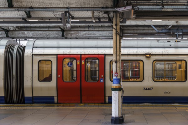 LONDON, UK, August 26, 2023: High Street Kensington Underground Station