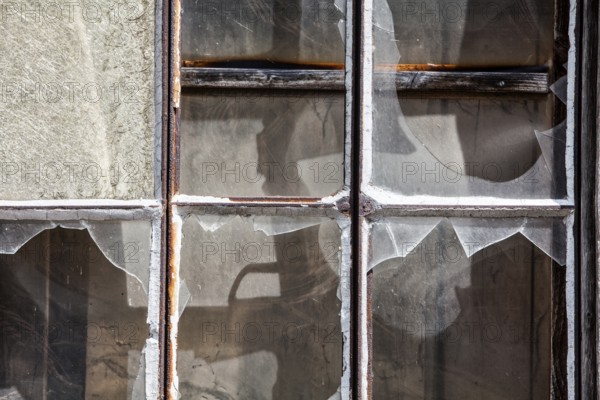 Broken window panes