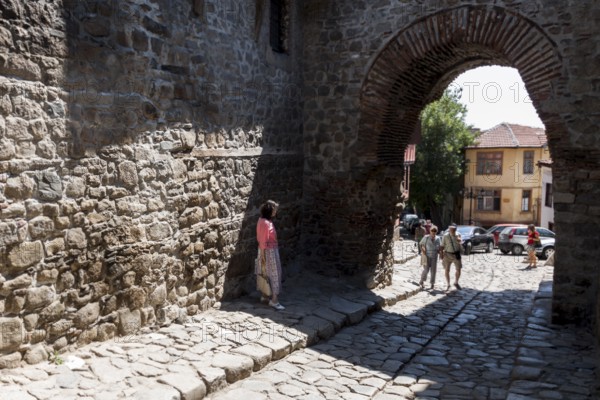 Hisar Kapia is a medieval gate. Plovdiv, Bulgaria