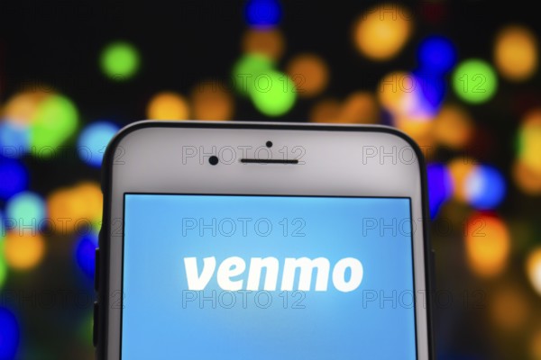 Calgary, Alberta, Canada. May 21, 2020. A white iPhone Plus with the Venmo logo on the screen