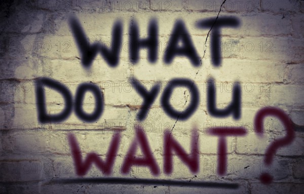 What Do You Want Concept