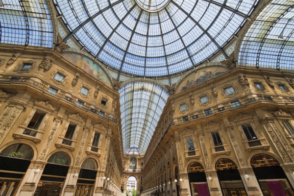 Galleria Vittorio Emanuele shopping centre in Milan, Italy. Lombardy. Austria