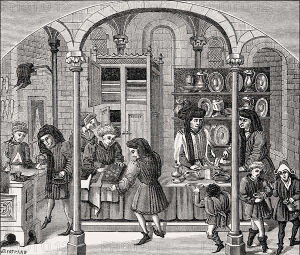Boutique in Paris, France, Middle Ages