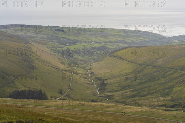 View of the Landscape from Snaefell, Ayre, Isle of Man