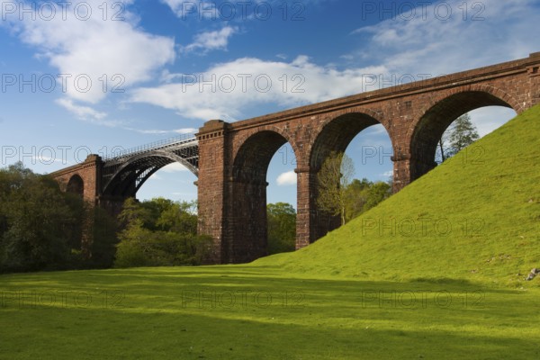 Lune viaduct - the typical viaduct in Yorkshire Dales National Park, Great Britain