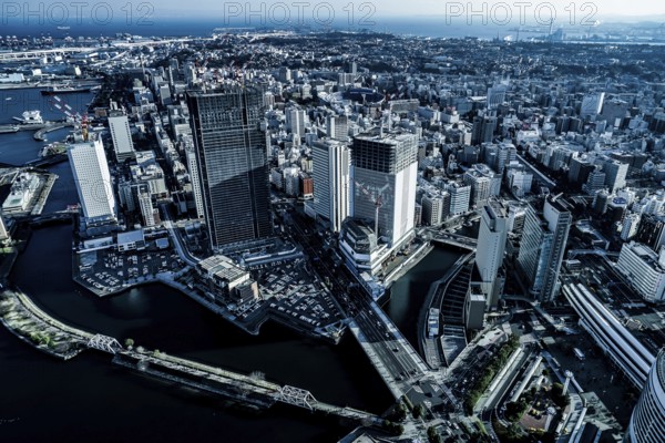 Cityscape seen from the Yokohama Landmark Tower. Shooting Location: Yokohama-city kanagawa prefecture