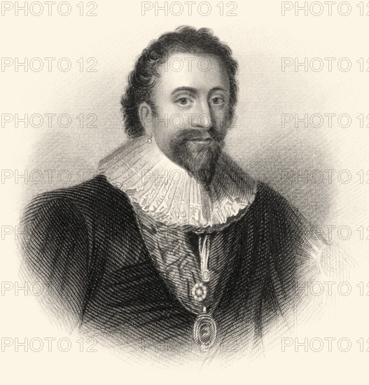 William Herbert, 3. Earl of Pembroke, 1580-1630, englischer Adliger, Lord Chamberlain, gründete mit König James das Pembroke College in Oxford