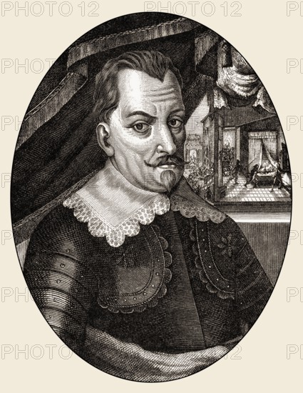 Wallenstein or Albrecht Wenzel Eusebius von Waldstein, 1583 - 1634, Duke of Friedland and Sagan, commander of the imperial forces in the Thirty Years' War