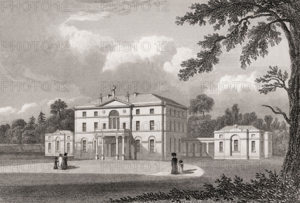 Gask House, Perth And Kinross, 19th century, from Modern Athens by Th. H. Shepherd