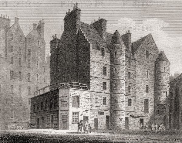 The Old Tolbooth, Edinburgh, Scotland, 19th century, Views in Edinburgh by J. & H. S. Storer