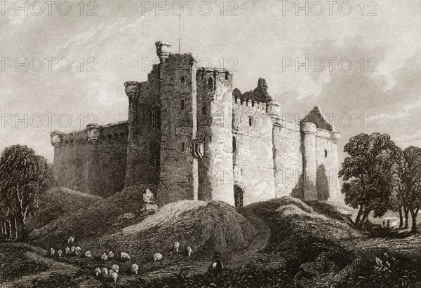 Glamis Castle, Glamis, Angus, Schottland, Großbritannien, 19.