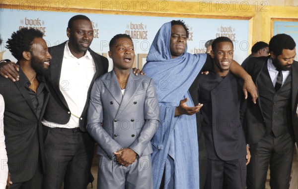 Nicholas Pinnock, David Oyelowo, Jeymes Samuel, Caleb McLaughlin, Babs Olusanmokun, Omar Sy and Micheal Ward at the Los Angeles premiere of 'The Book of Clarence' held at the Academy Museum of Motion Pictures in Los Angeles, USA on January 5, 2024., Los Angeles, California, USA