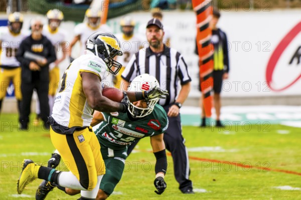 Footballgame GFL Quarterfinals, Schwaebisch Hall Unicornsvs. Berlin Adler , Optima-Sportpark Schwaebisch Hall, Sept. 10.2022 Germany