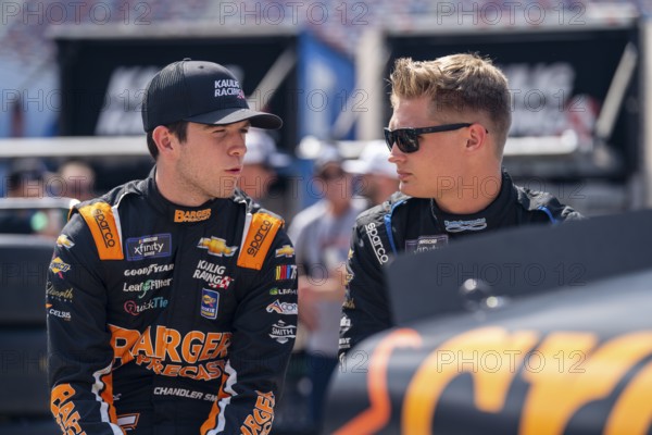 NASCAR Craftsman Truck Series Driver Zane Smith (38) races for position for the UHOH 200 presented by Ohio Logistics at the Bristol Motor Speedway in Bristol TN