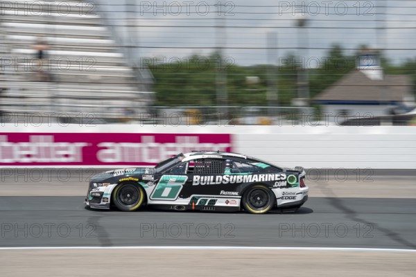 NASCAR Cup Driver, Brad Keselowski (6) takes to the track to practice for the Crayon 301 at the New Hampshire Motor Speedway in Loudon NH