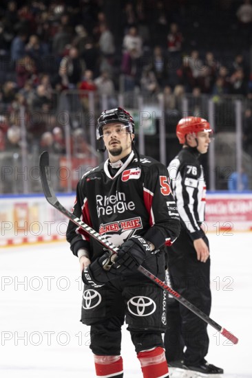 LanxessArena, Cologne, North Rhine-Westphalia, Otso Rantakari (Cologne Sharks, #52), PENNY DEL, Cologne Sharks-Adler Mannheim on 02/02/2025 at the LanxessArena in Cologne Germany