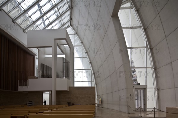 Richard Meier 1998-2002, View to the organ, St., Sankt, Saint