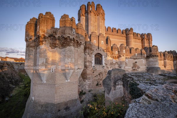 Coca castle, XV century, Gothic-Mudejar, Coca, Segovia province, Spain