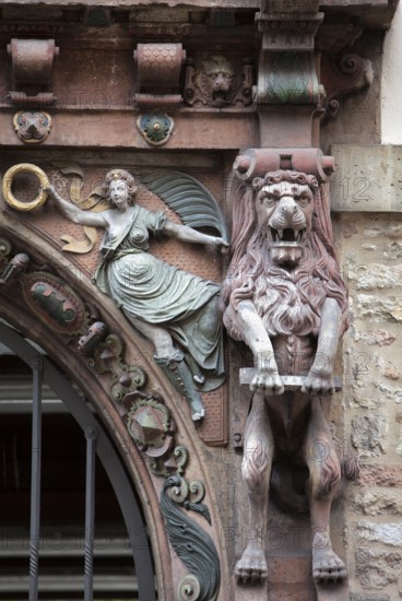Renaissance portal, Old town market square, Brunswick, Lower Saxony, Germany, Europe, Renaissanceportal, Altstadtmarkt, Braunschweig, Niedersachsen, Deutschland, Europa